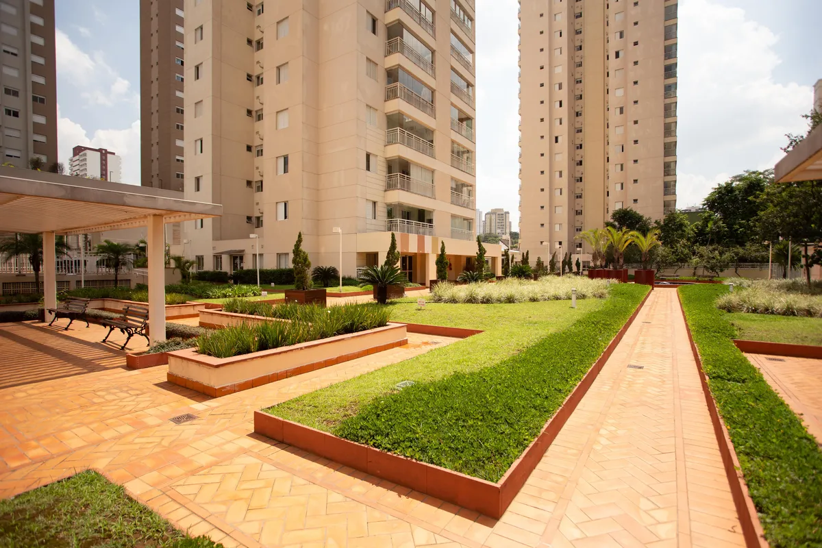 Área comum do Giardino Bella Vita — unidades de 73m² sob consulta